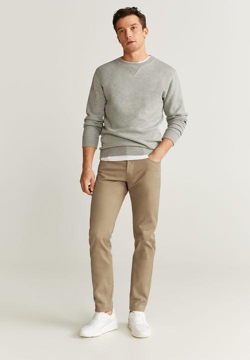 MANGO - Pisa6 trousers - medium brown