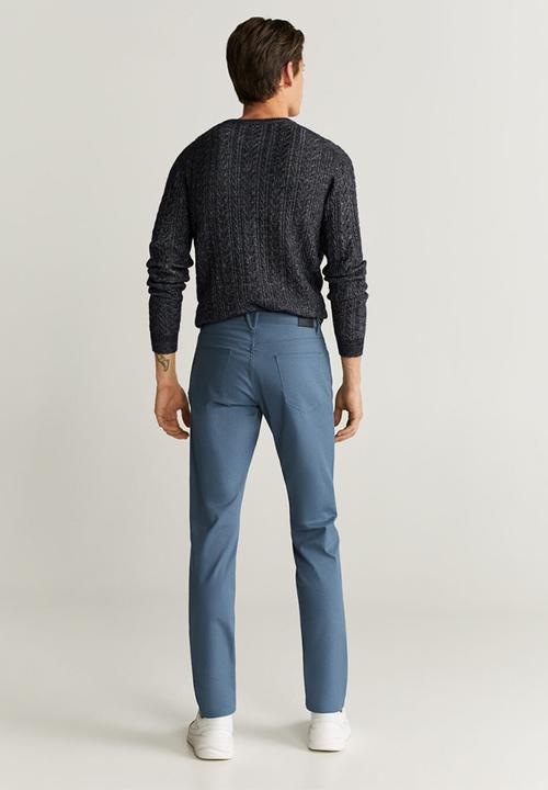 MANGO - Pisa6 trousers - medium blue