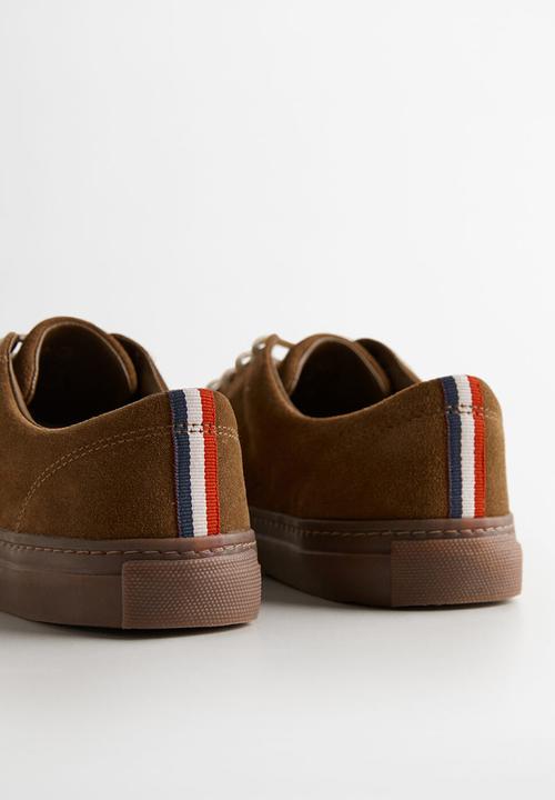 MANGO - Puxet suede sneaker - light brown