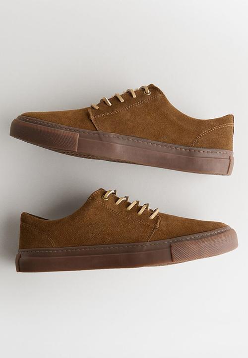MANGO - Puxet suede sneaker - light brown