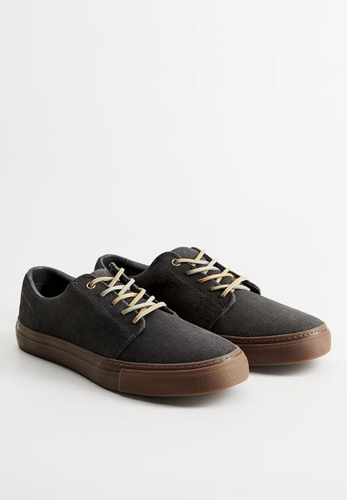 MANGO - Puxet suede sneaker - grey