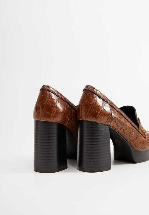 MANGO - Disco heel - brown