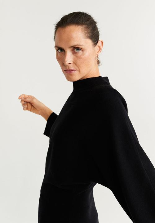 MANGO - Dress bomerang - black