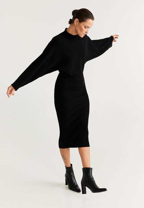 MANGO - Dress bomerang - black