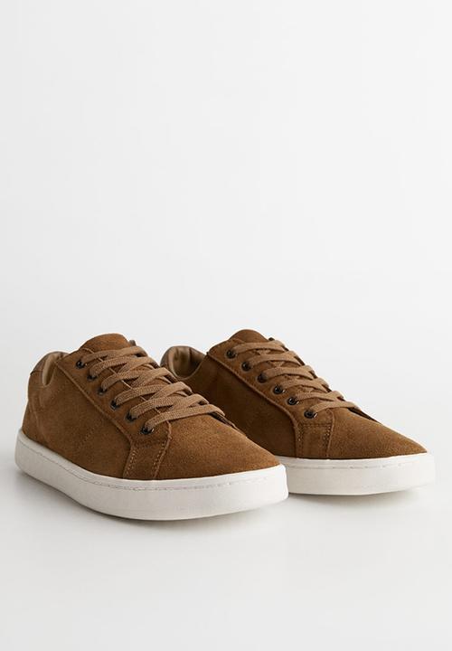MANGO - Serra suede sneaker - brown