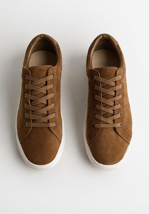 MANGO - Serra suede sneaker - brown