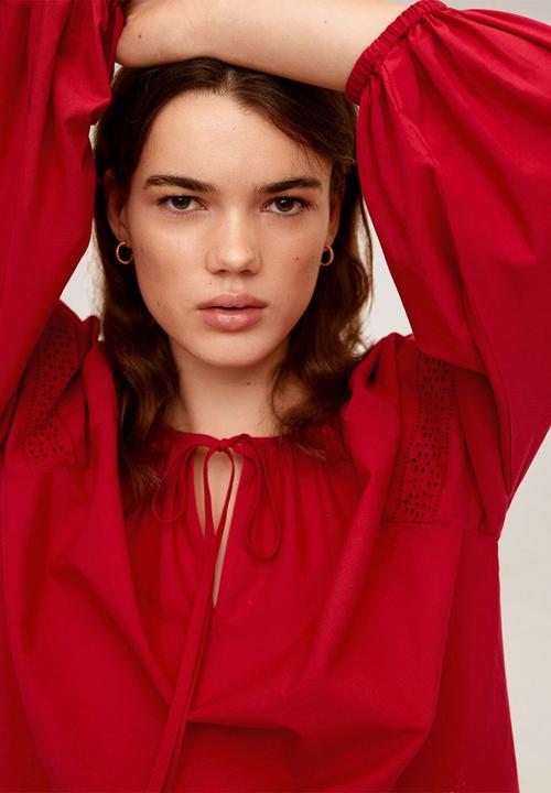 MANGO - Dress klimt - red