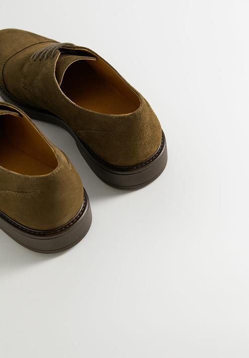 MANGO - Leolight suede shoes - khaki