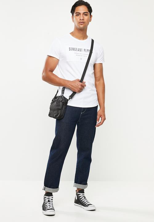 S.P.C.C - Foley slub logo tee - optical white