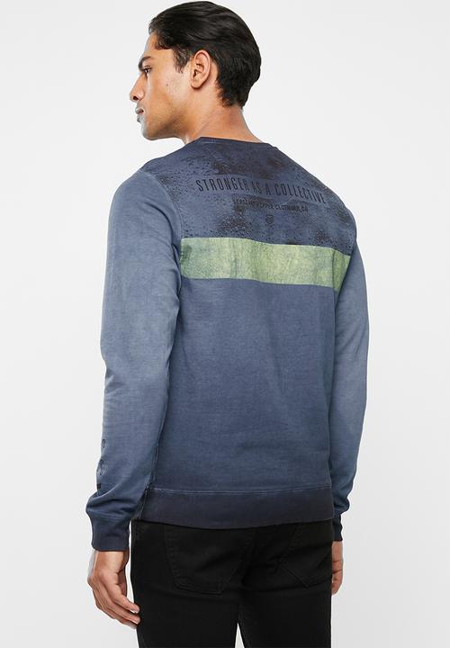 S.P.C.C - Lenox reverse dye crew new logo sweat - ink