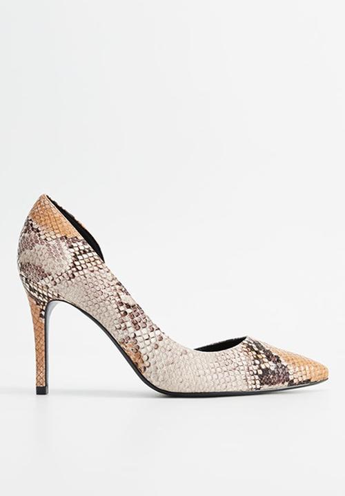 mango silver heels