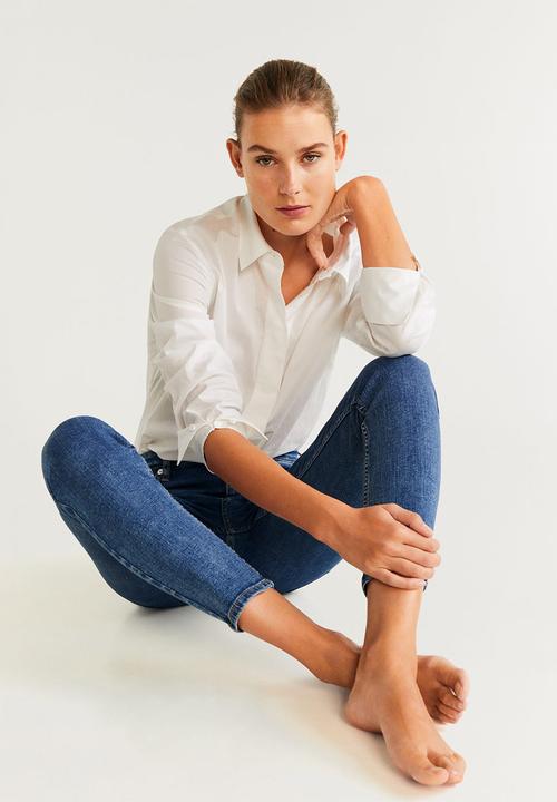 MANGO - Jeans sculpt - blue