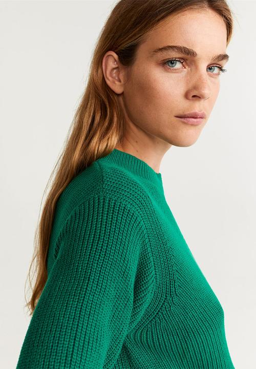 MANGO - Sweater gencel - green