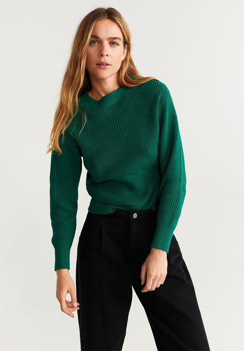 mango green sweater