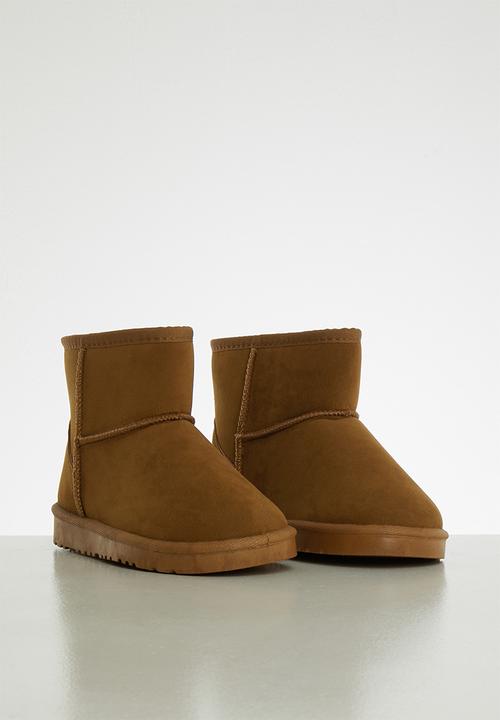 Pop Candy - Suede boots - tan