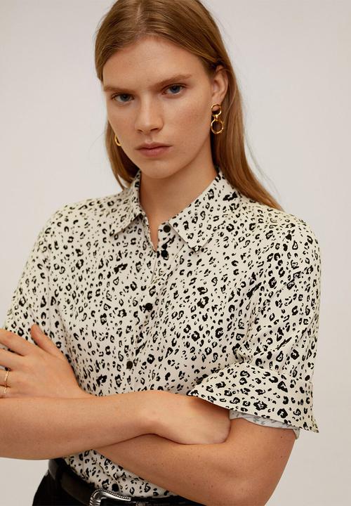 MANGO - Shirt nans - beige