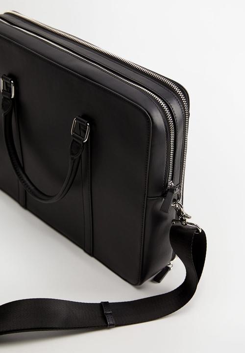 MANGO - New york laptop bag - black