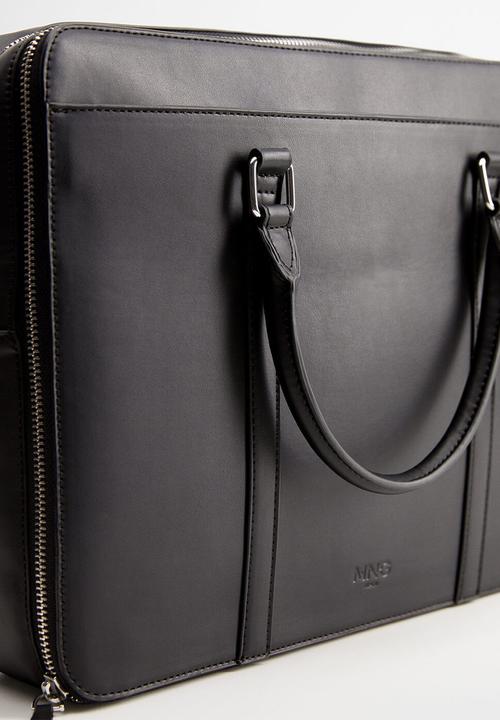 MANGO - New york laptop bag - black