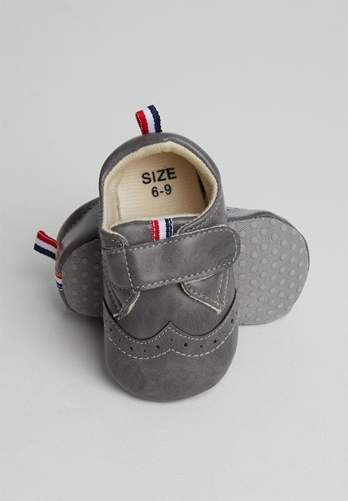Pop Candy - Velcro strap bootie - grey
