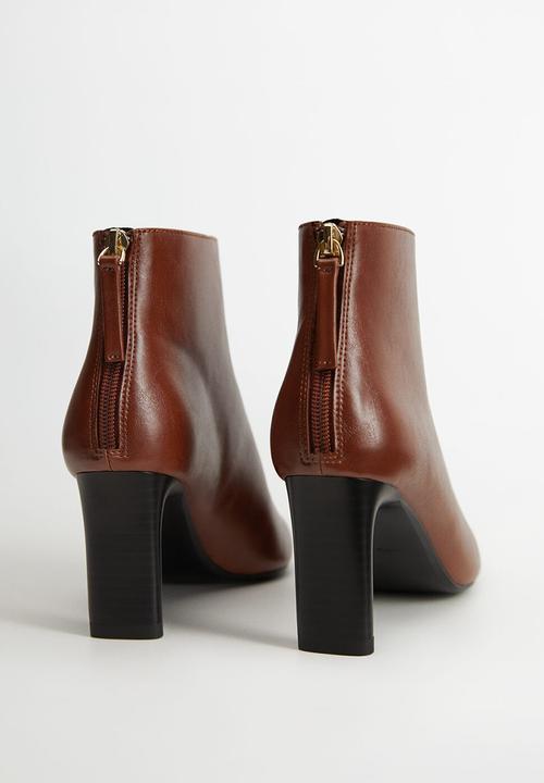 MANGO - Tea ankle boot - burnt orange