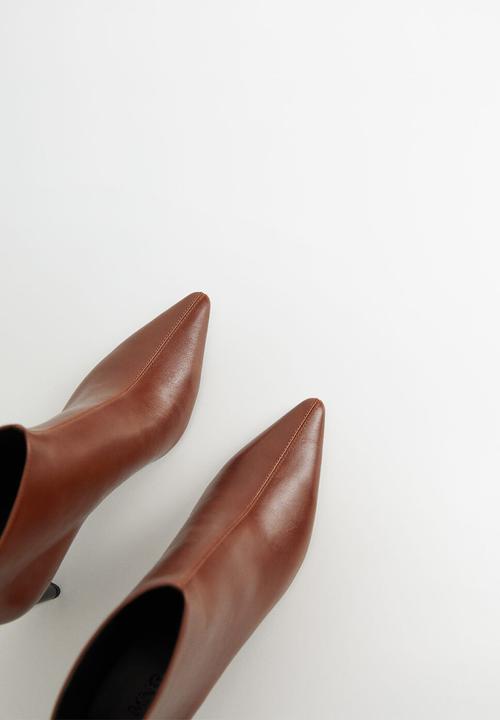 MANGO - Tea ankle boot - burnt orange