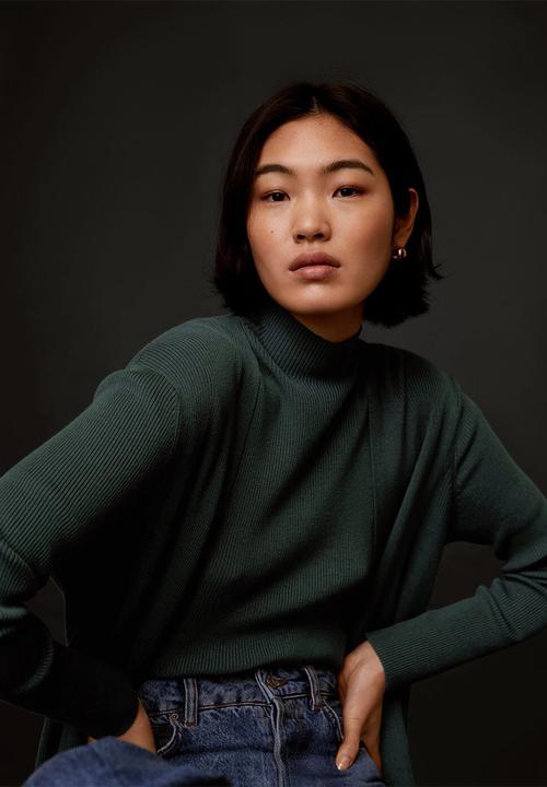 MANGO - Cardigan almansa - green