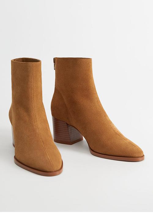 MANGO - Lille ankle boot - sand