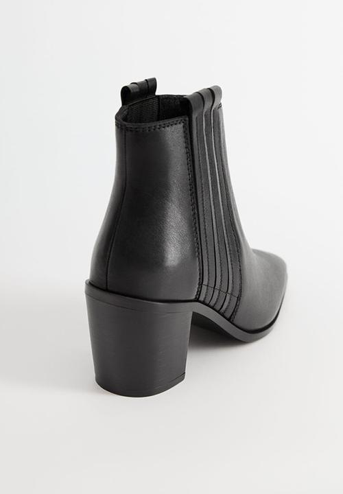 MANGO - Desert ankle boot - black
