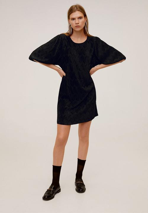 MANGO - Dress ondas - black