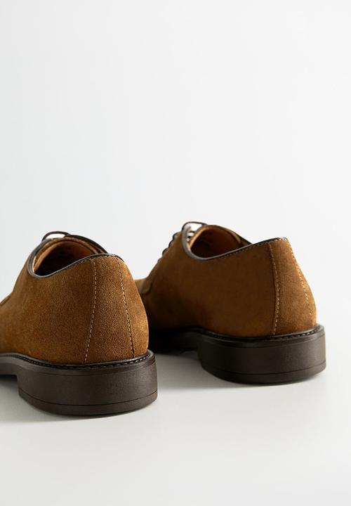 MANGO - Leolight suede shoes - brown