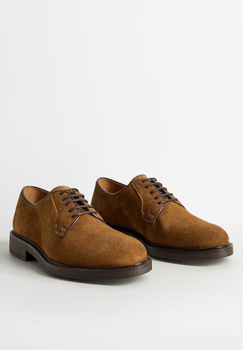MANGO - Leolight suede shoes - brown