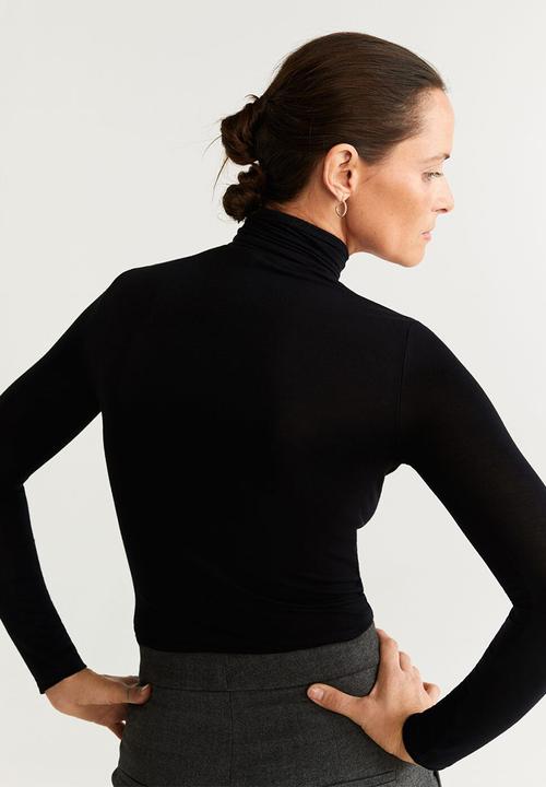 MANGO - T-shirt second - black
