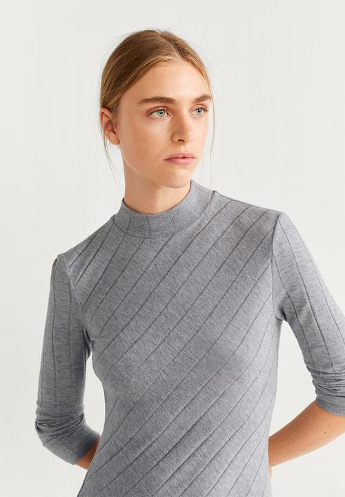 MANGO - Dress Evelyn - medium grey