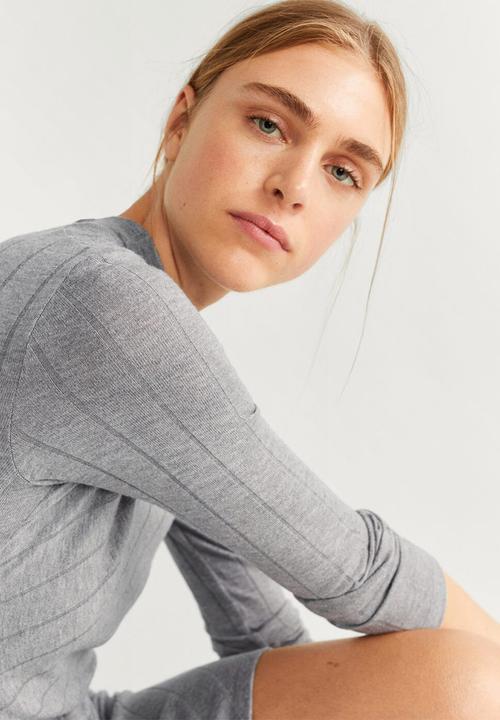 MANGO - Dress Evelyn - medium grey