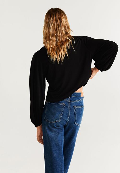MANGO - T-shirt cute - black