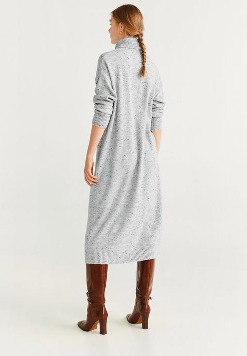 MANGO - Dress confeti - pastel grey