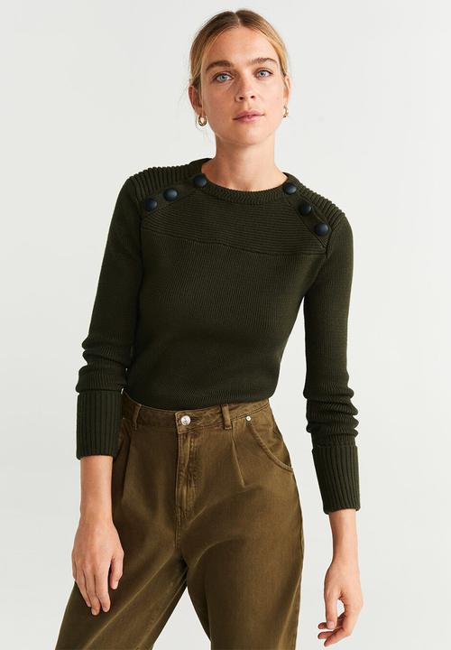 MANGO - Sweater senna - khaki