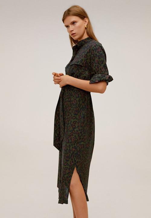 MANGO - Dress araby - khaki