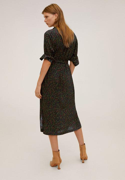 MANGO - Dress araby - khaki