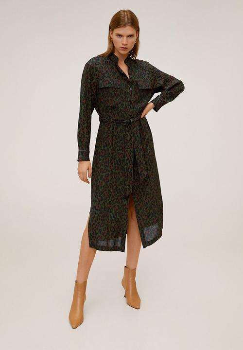 MANGO - Dress araby - khaki