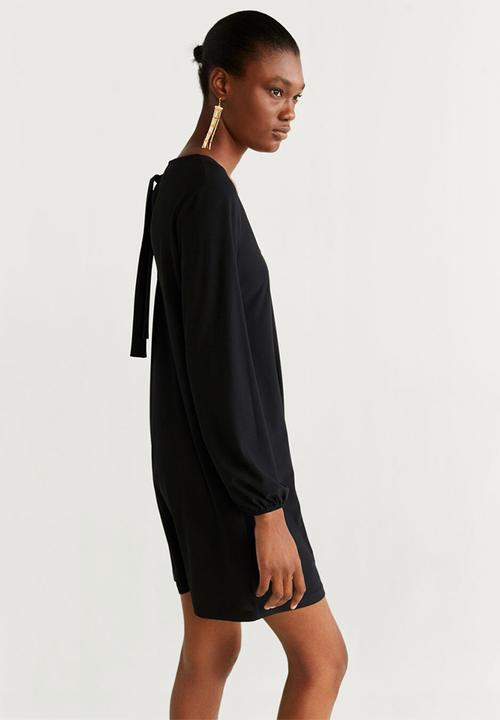 MANGO - Dress velduan - black
