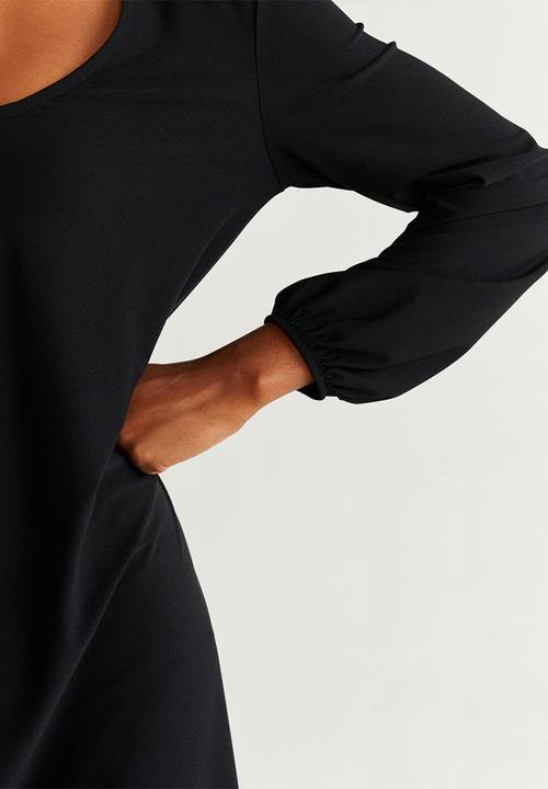 MANGO - Dress velduan - black