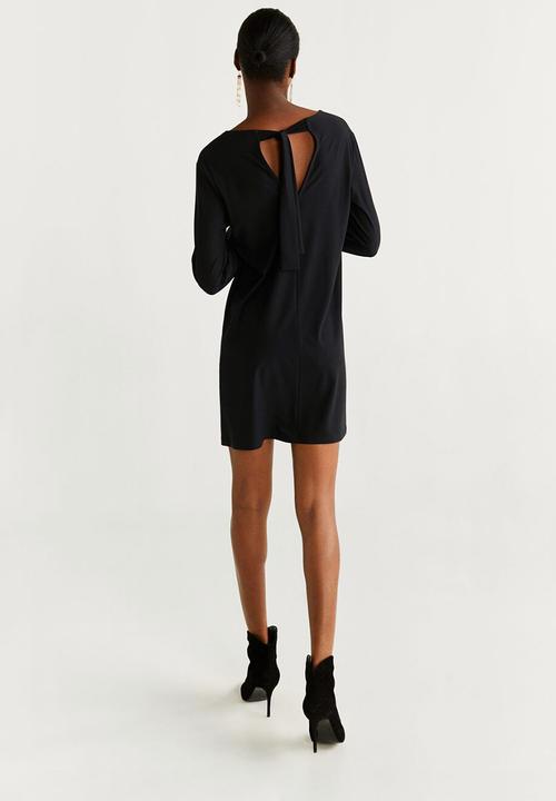 MANGO - Dress velduan - black