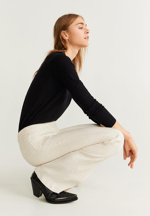 MANGO - Sweater lucca - black