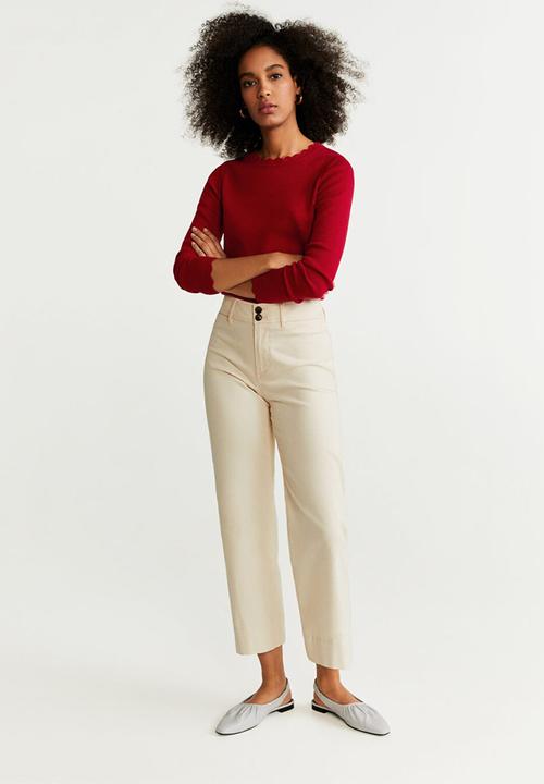 MANGO - Sweater arondita - red