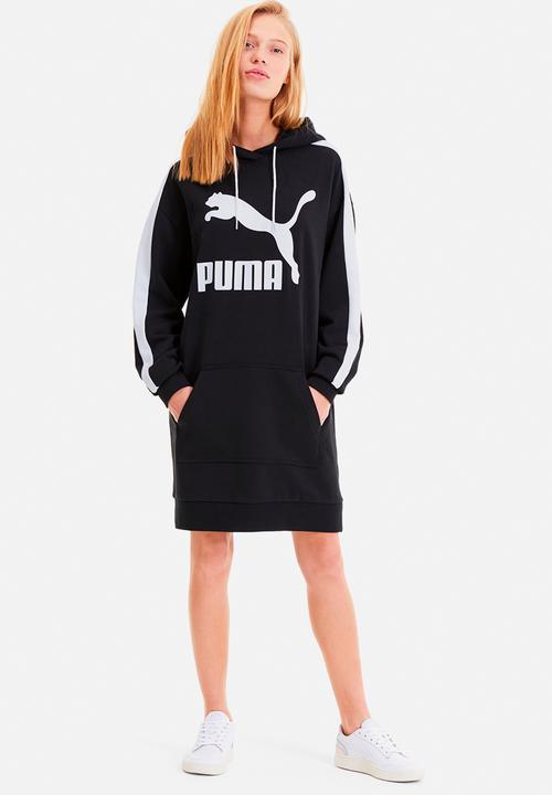 PUMA - Classics t7 hooded dress - black