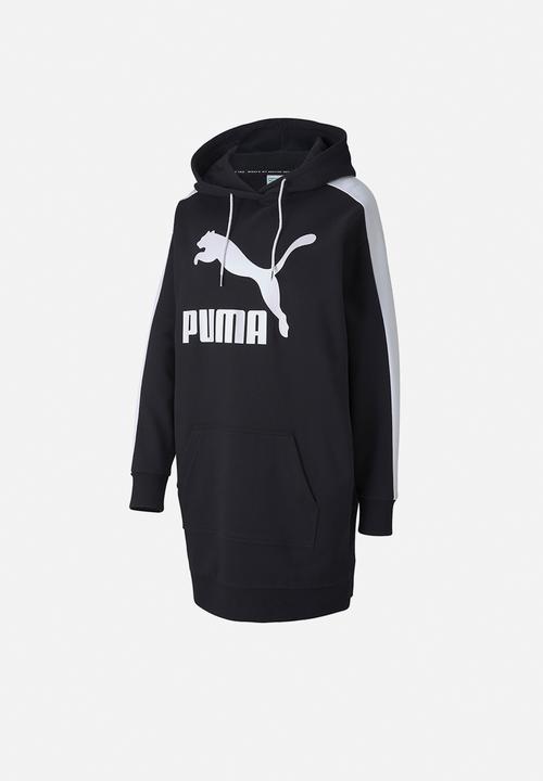 PUMA - Classics t7 hooded dress - black