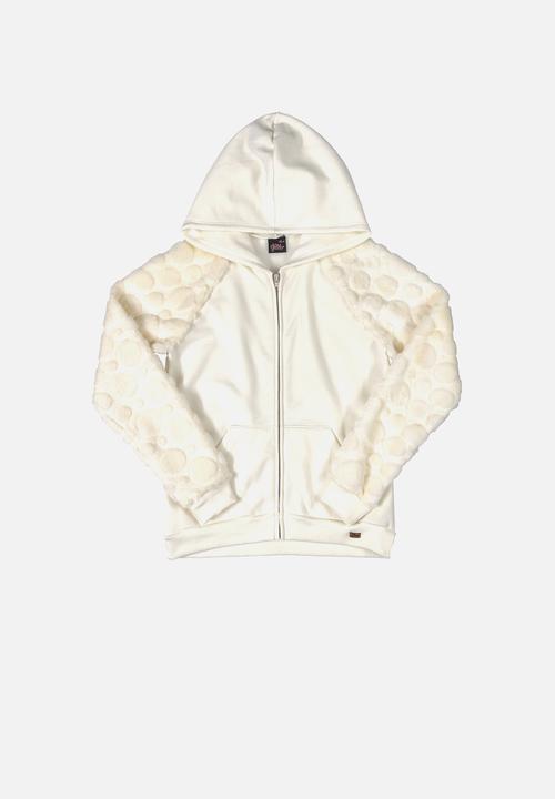 cream hooded jacket