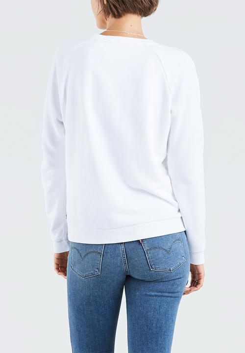 Levi’s® - Relaxed graphic batwing crew - white