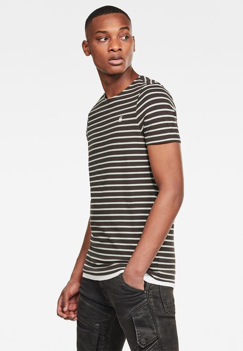 G-STAR - Xarrtto short sleeve tee - brown & white 